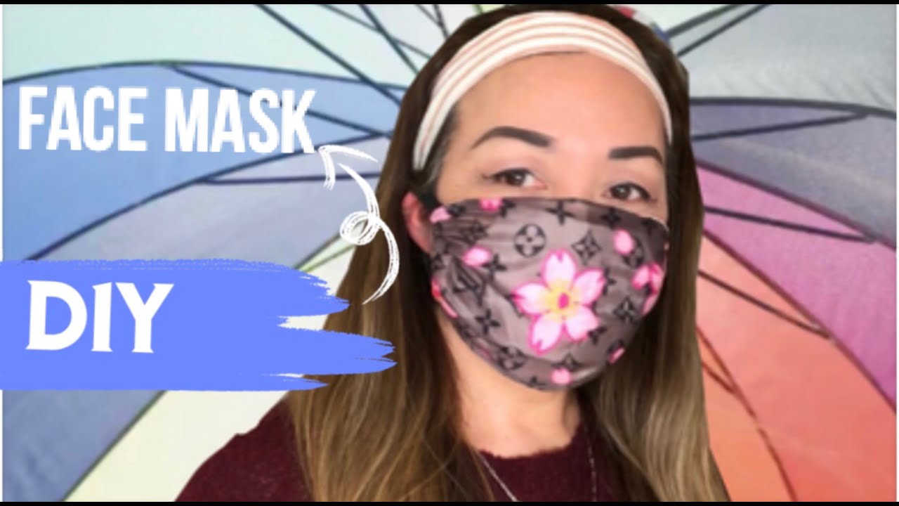 DIY FACE MASK / NO SEWING MACHINE / WATER RESISTANT WITH POCKET FOR FILTER / EASY TO MAKE AT HOME