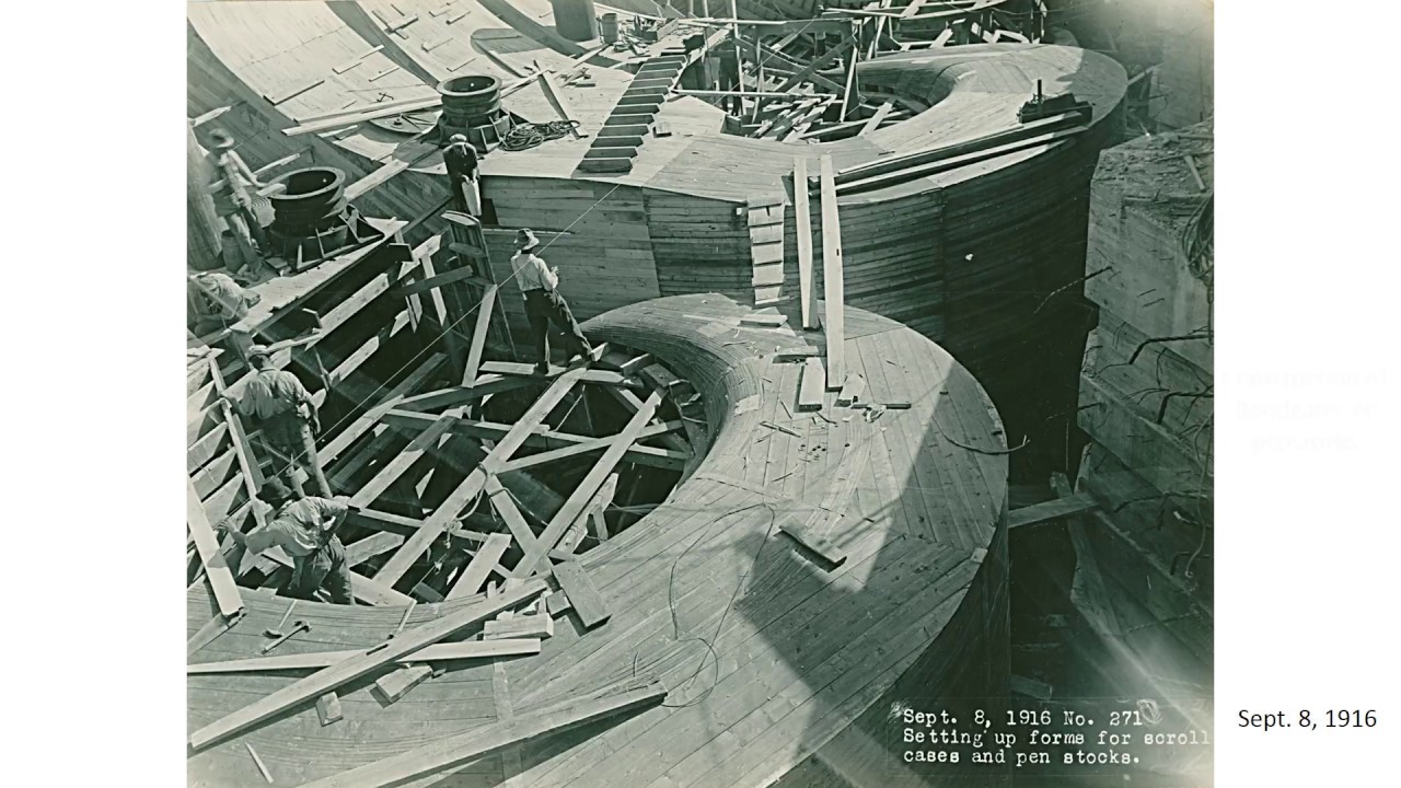 Lake Wissota Hydroelectric Dam Construction Photos 1915-1917