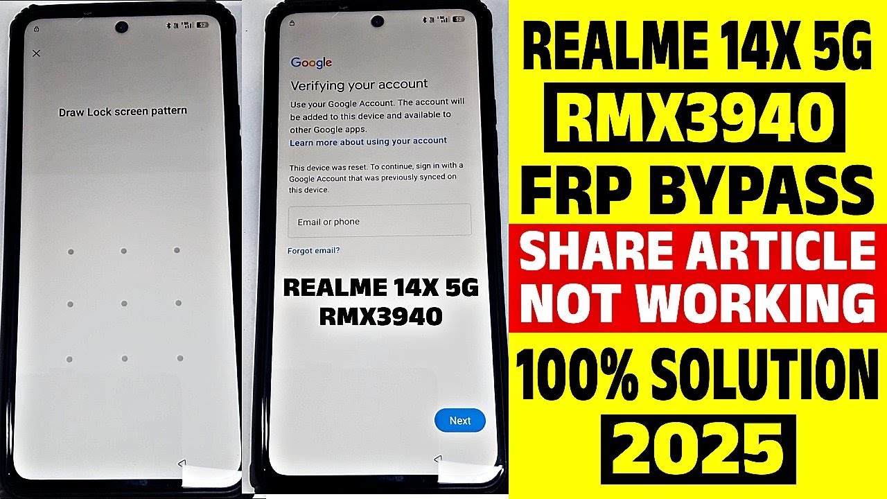 🔥 Realme 14X 5G FRP Bypass NEW Method 2025 – No PC Needed! 🔓📱