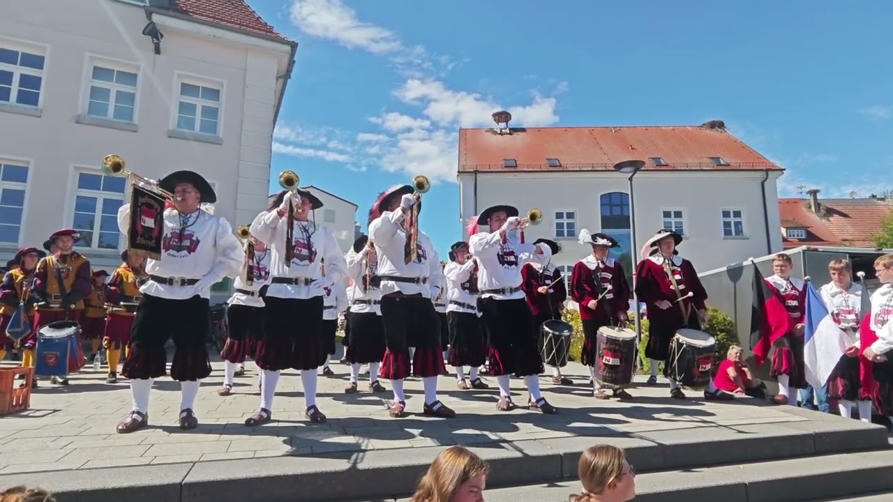 Fanfarenzug Oberzell beim 55 Jahre Jubiläum FZ Ostrach 