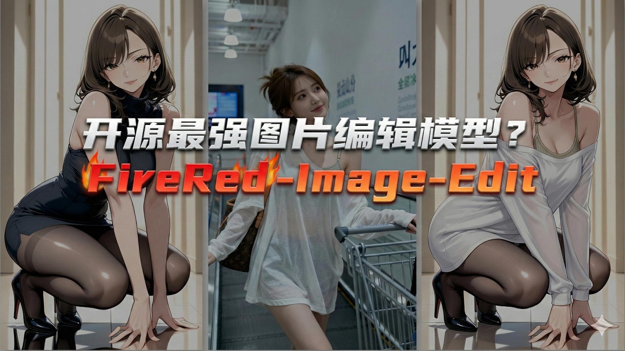 【ComfyUI】开源最强图像编辑模型？FireRed-Image-Edit图像编辑+万物迁移合集，完美适配NSFWlora