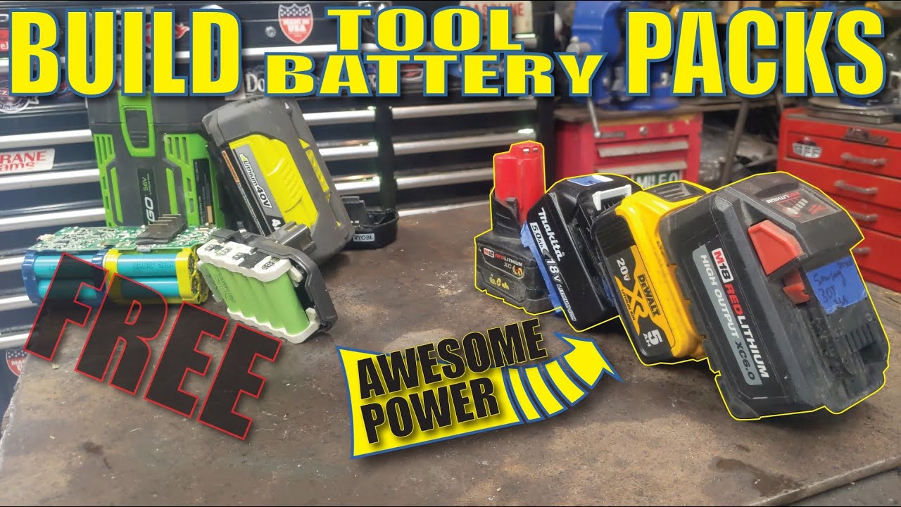 Build Dirt Cheap power tool Battery Packs : Milwaukee Dewalt Makita