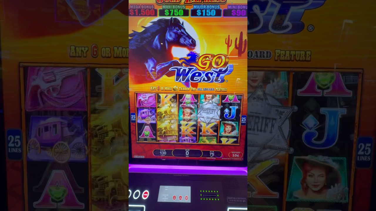 Playing All Aboard Go West at $7.50 a spin!! #slot #casino #slots #gambling
