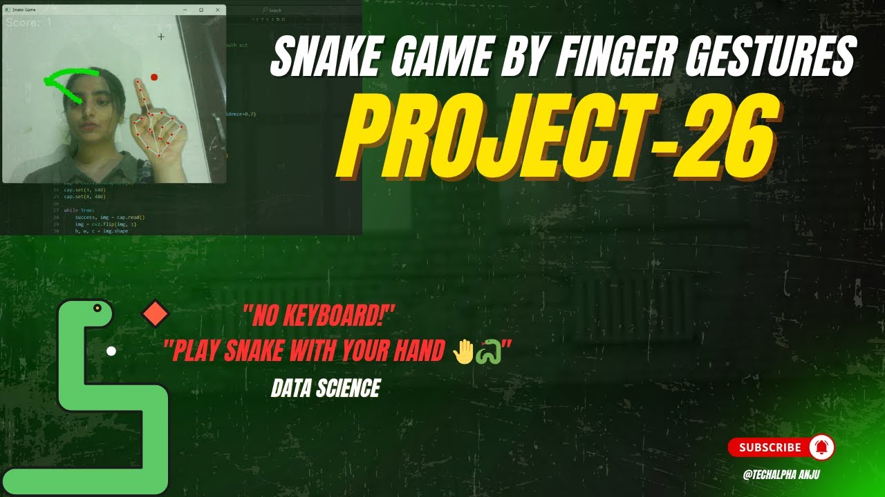 Hand-Controlled Snake Game with OpenCV & MediaPipe \\project-26\\TechAlpha Anju