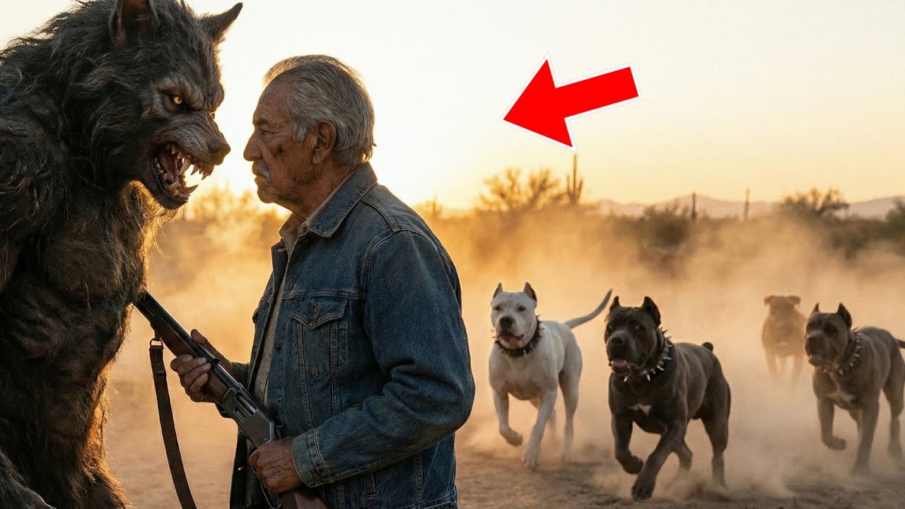 El Abuelo no se inmutó frente al Hombre Lobo... sabía que sus Perros de Caza no Fallarían