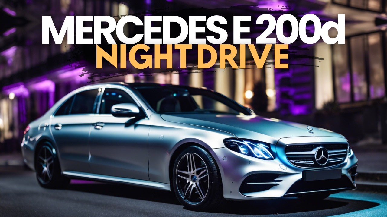 Mercedes E-Class W213 2019 - Silent POV Night Drive , Ambient Lighting and 0-100