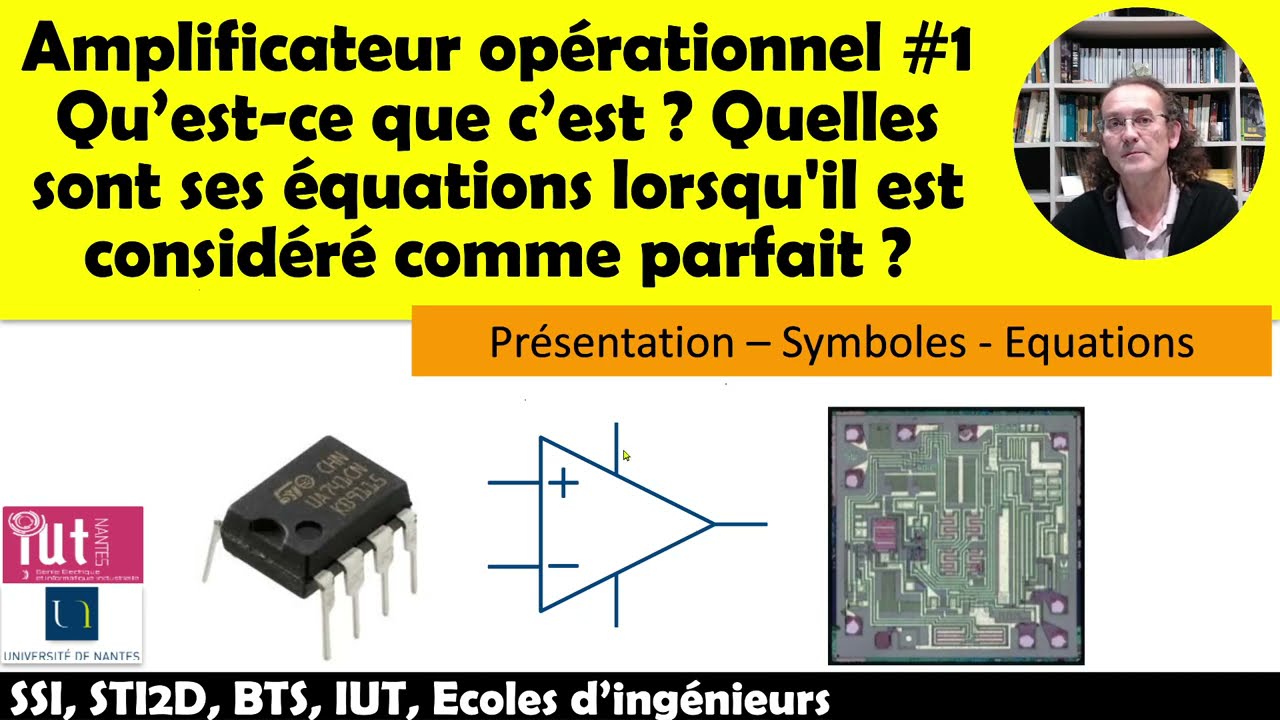 Cours Amplificateur opérationnel : Présentation - Equations de l'ampli.op. parfait - Montage suiveur