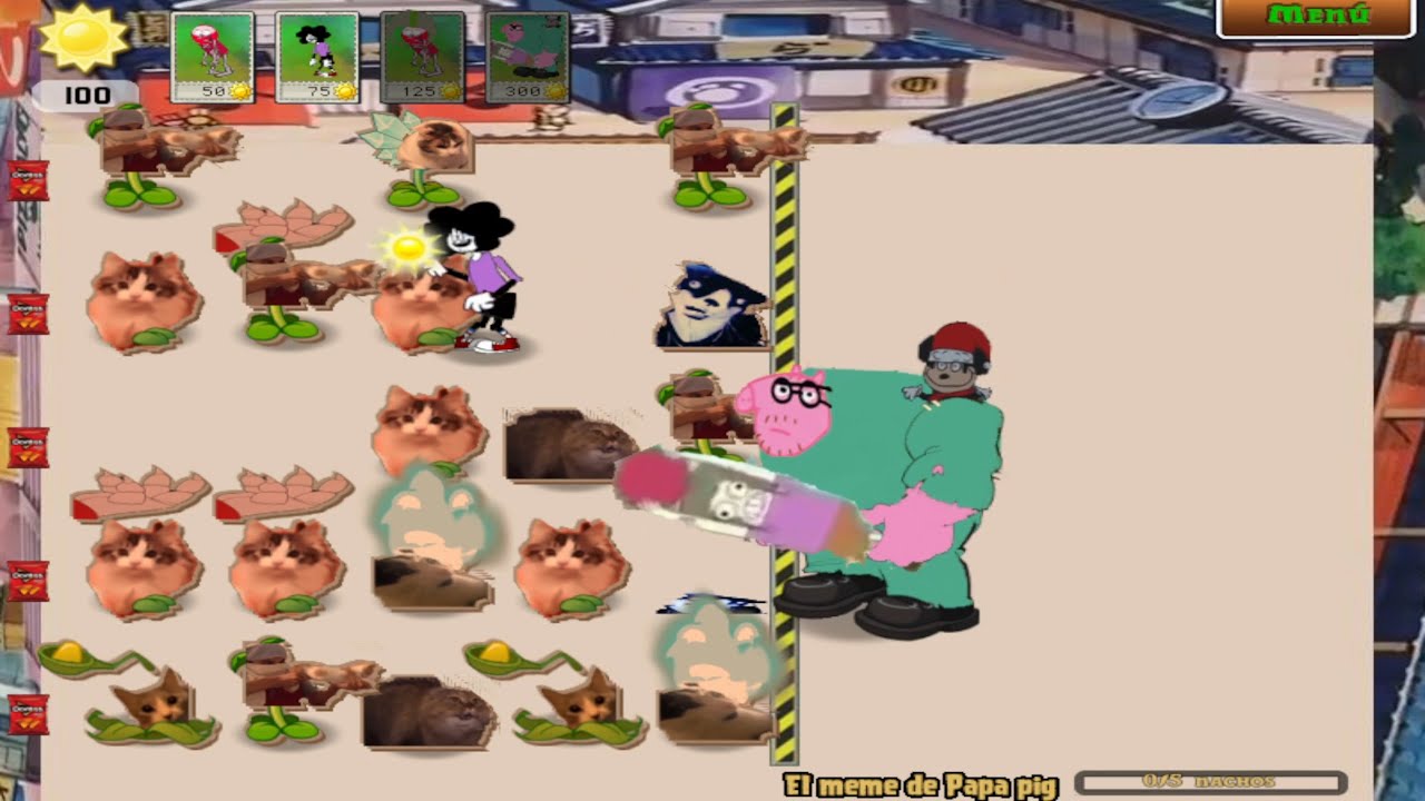 Plants VS Zombies Mod Cats Vs Cartoons V2 - Gameplay Walkthrough Part 6 ( All Puzzle )