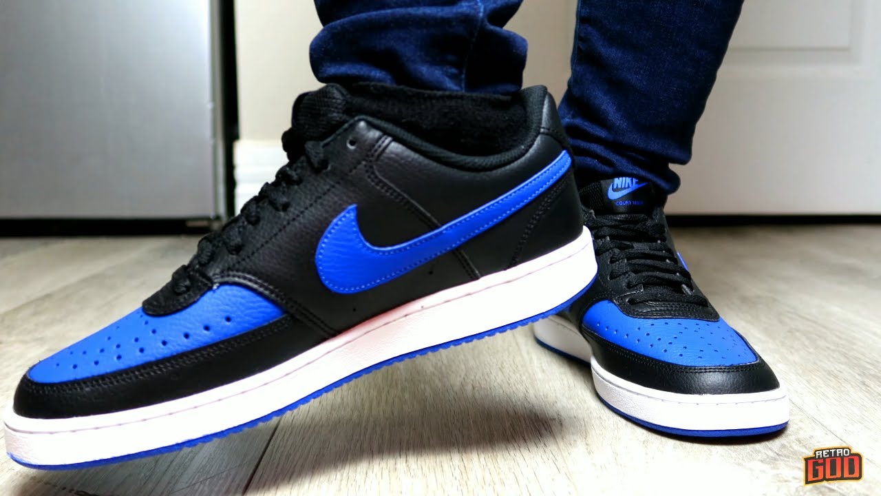NIKE COURT VISION LOW GAME ROYAL ON FOOT ONLY! 4K