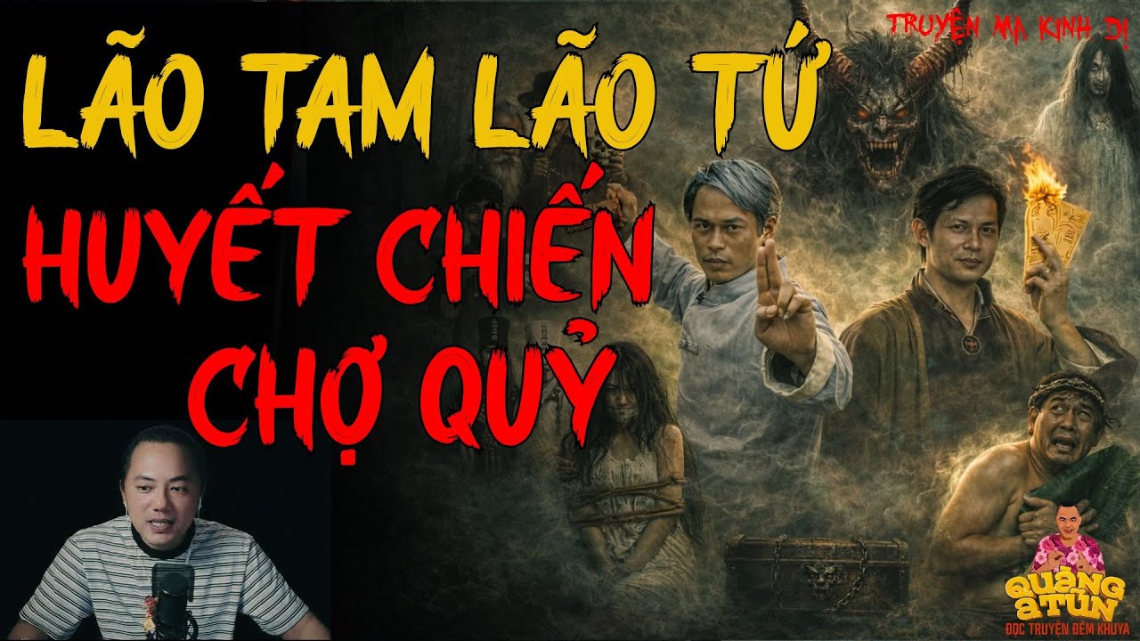 TRUYỆN MA HAY NHẤT : LÃO TAM LÃO TỨ - HUYẾT CHIẾN CHỢ QUỶ | TRUYỆN MA CỦA QUÀNG A TŨN