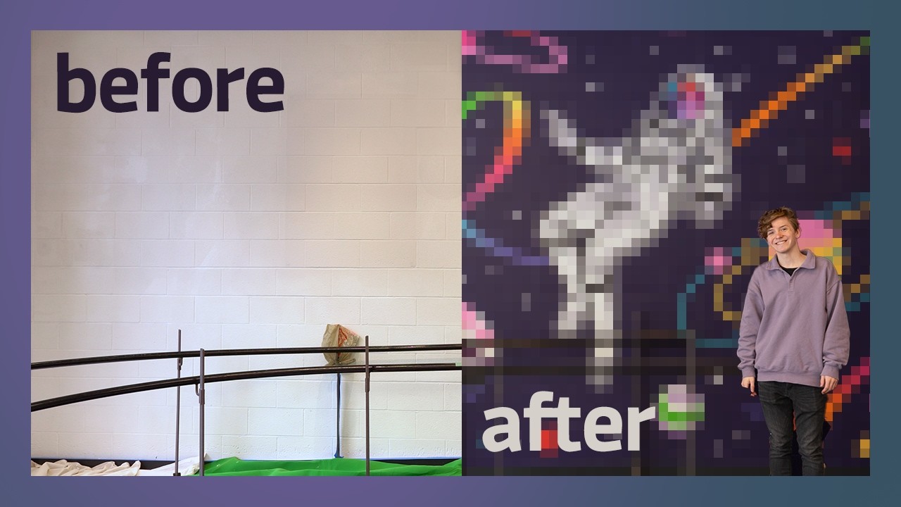Pride Space Mural! (painting process + secrets)