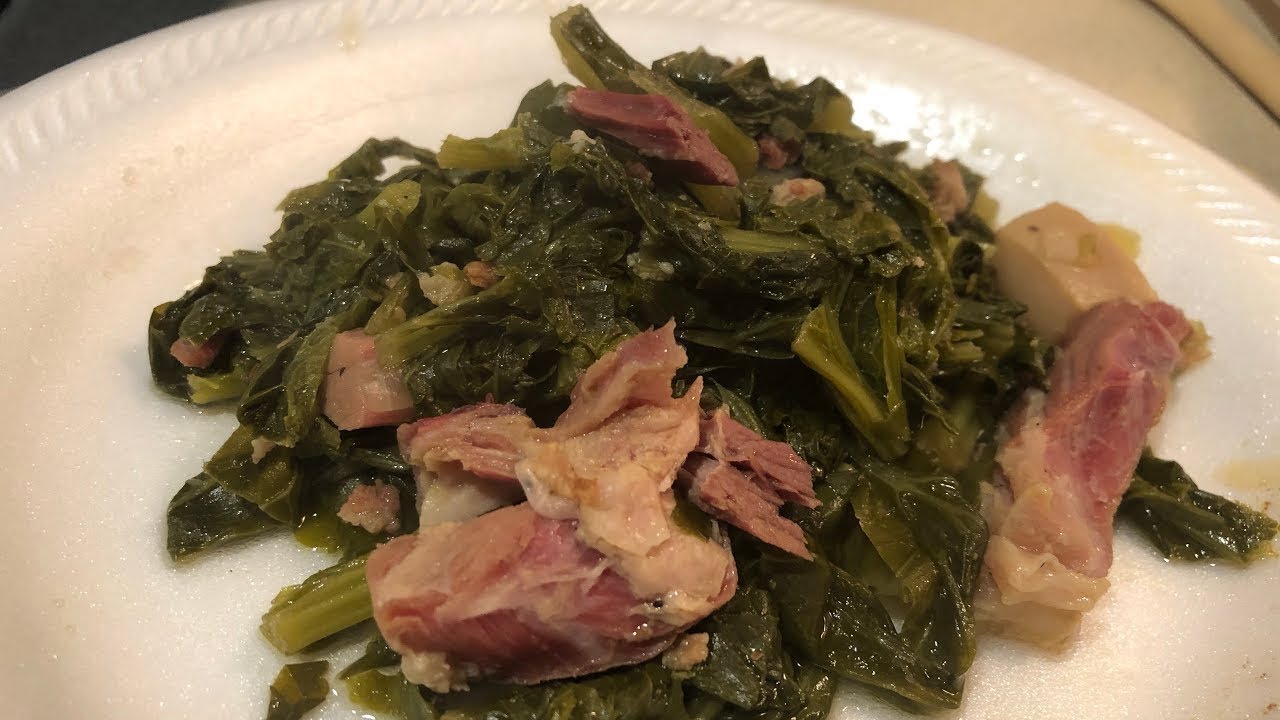How To Cook Turnip And Mustard Greens With Ham Hocks Southern Style