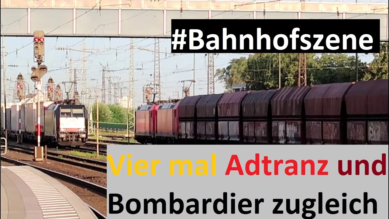 Bahnhofsszene No 4  Vier mal Adtranz und Bombardier zugleich
