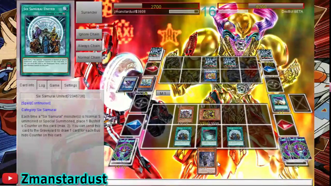 YGO Pro DEVpro YUGIOH Just Dueling Bot