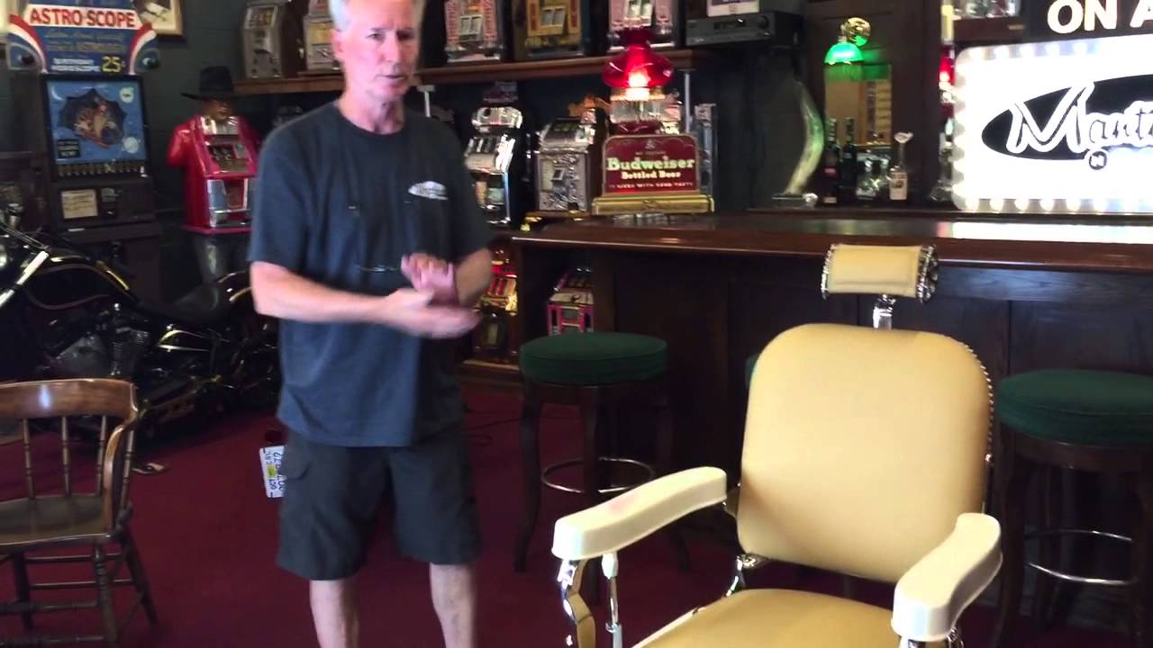 Antique Barber chair Theo A. Koche SOLD