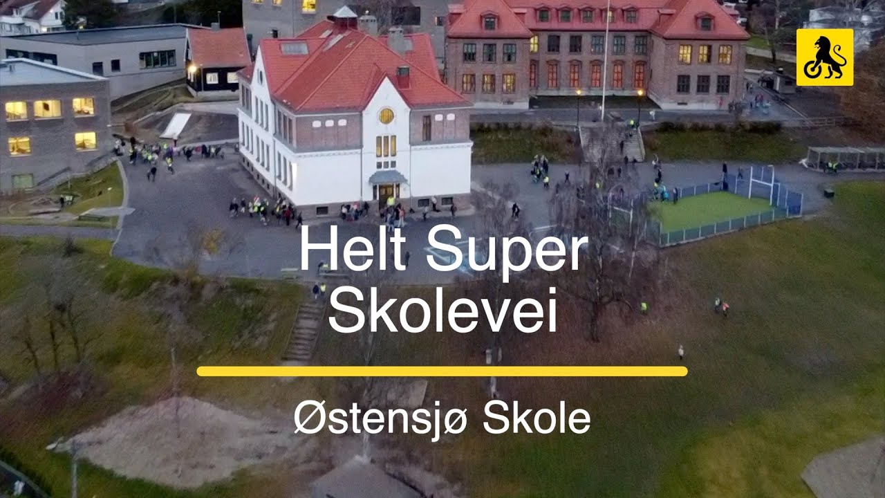 Helt Super skolevei-aksjon på Østensjø Skole