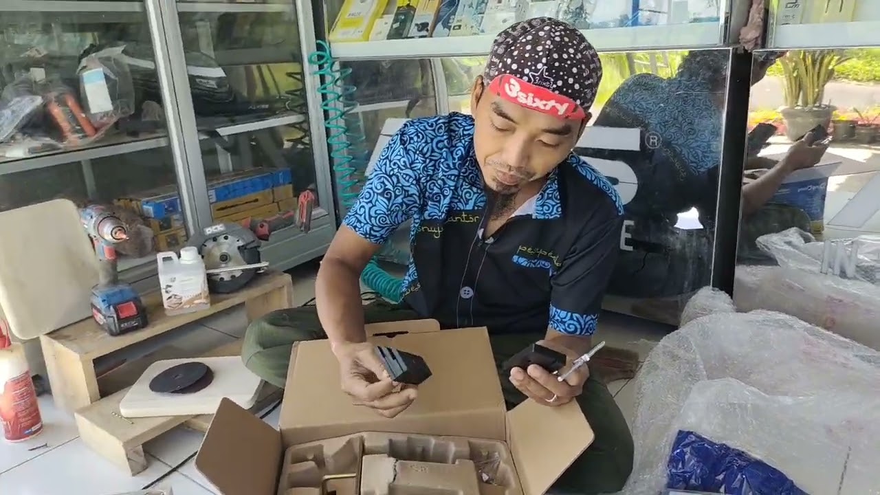 UNBOXING MESIN SERUT MERK DONGCHENG DMBO4