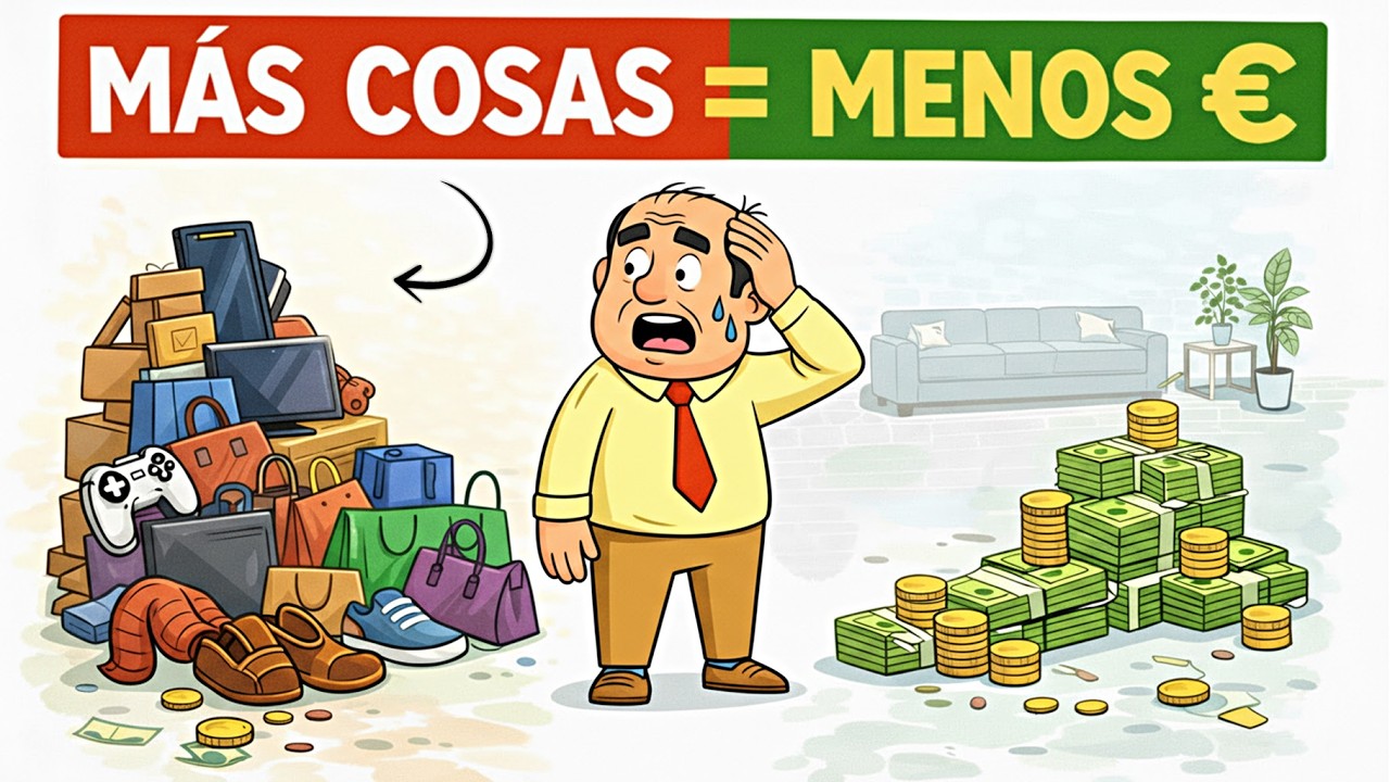 Por qué tener más cosas te hace más pobre