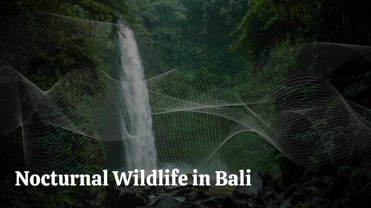 What Lives at Nungnung Waterfall After Dark? | Narrated Nature for Sleep & Relaxation