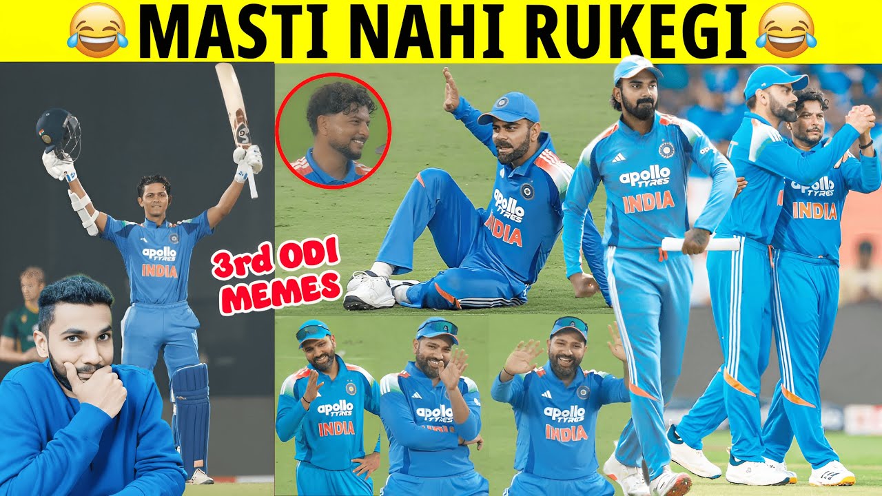 VIRAT KULDEEP ROMANTIC DANCE 😂😂YASHASVI JAISWAL CENTURY | IND VS SA 3RD ODI