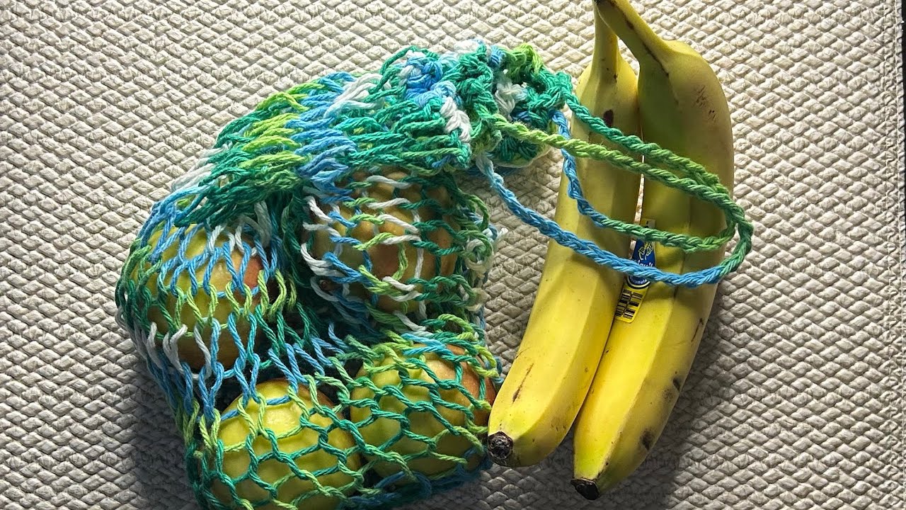 Produce Market Bag ~ Addi, Sentro, Circular Knitting