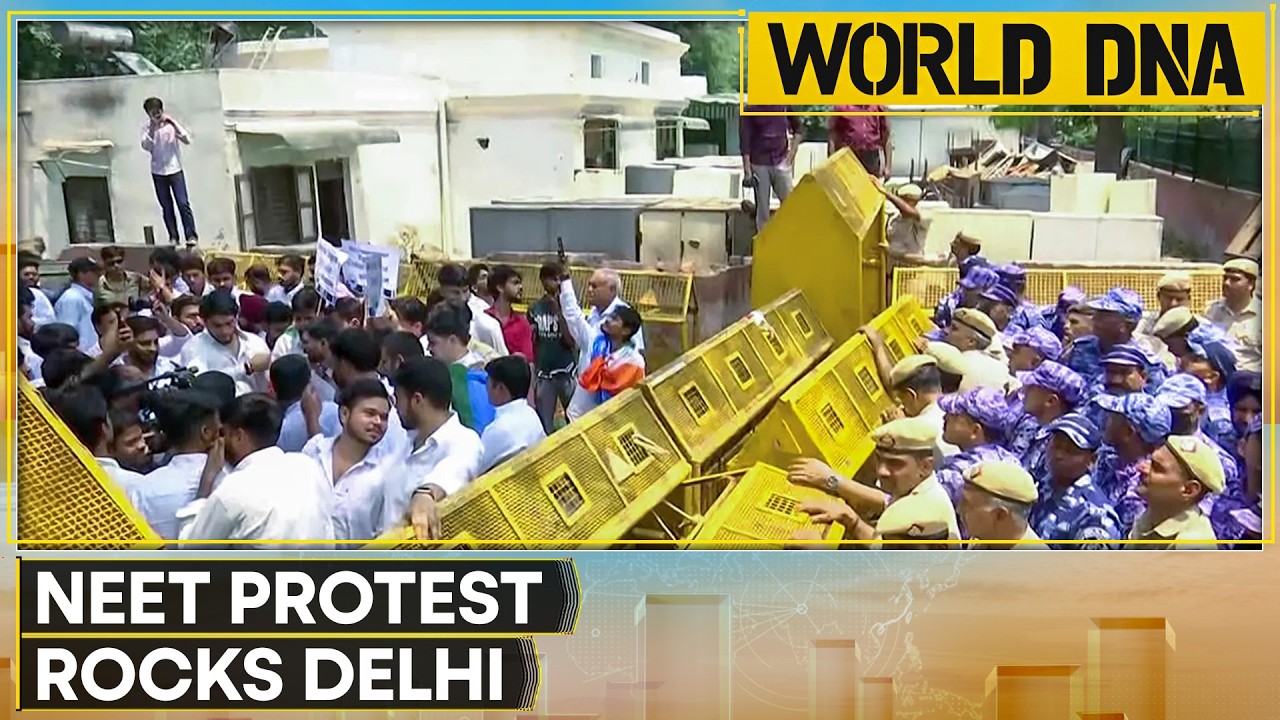 NEET Row Escalates: Opposition Protests Outside PM Modi&rsquo;s Residence, Centre Responds | CJP Protest