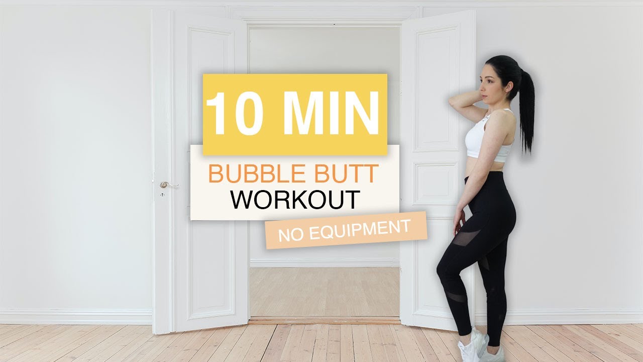 10 MIN QUARANTINE BUBBLE BUTT WORKOUT | NO EQUIPMENT | NO JUMPS | Monika Timar