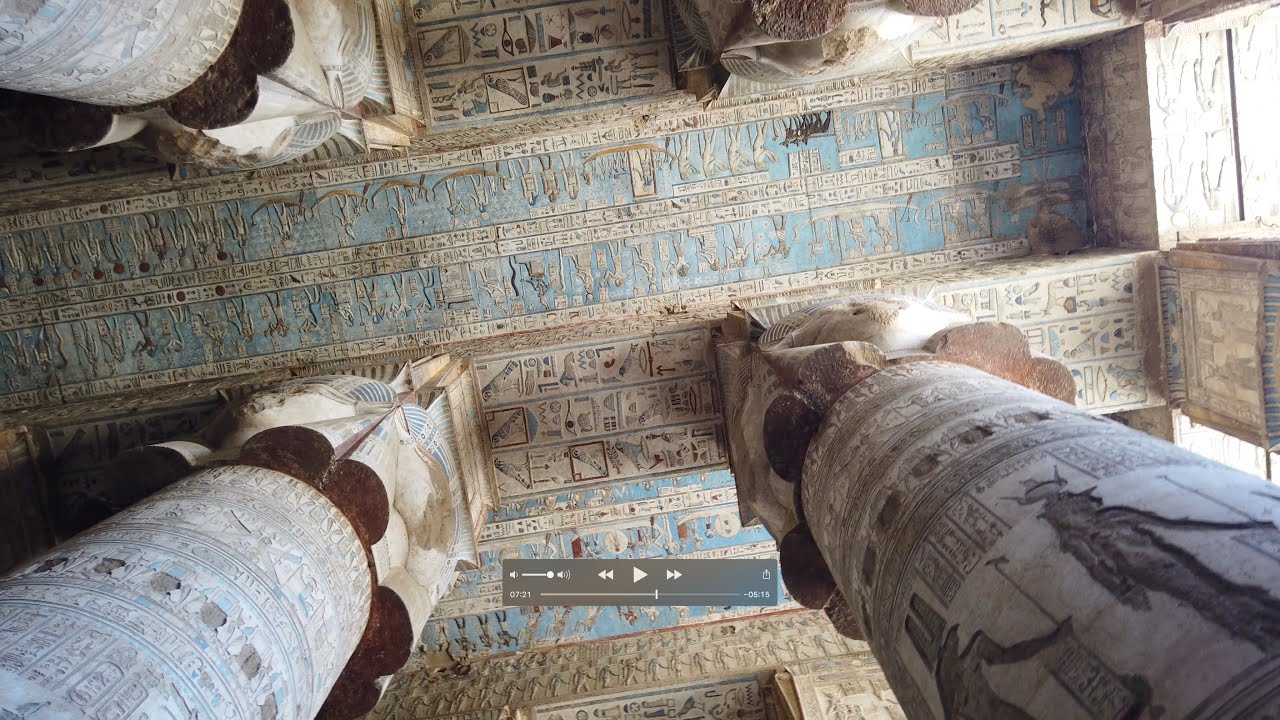 Inside The Newly Restored Hathor Temple At Dendara In Egypt Filmed In October 2021