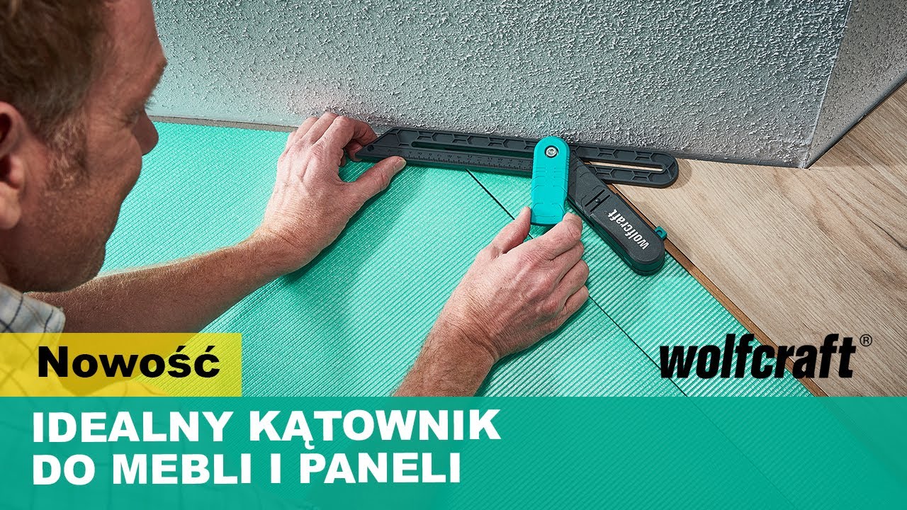 Precyzyjne mierzenie kąt&oacute;w narożnik&oacute;w - kątownik /przymiar | wolfcraft