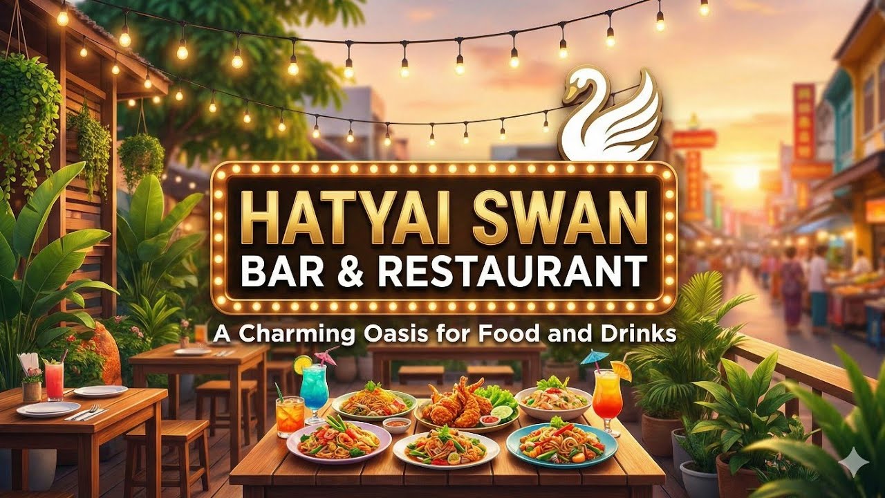 Hatyai Swan Bar & Restaurant : A Charming Oasis for Food and Drinks #SwanBarHatyai #HatyaiFood