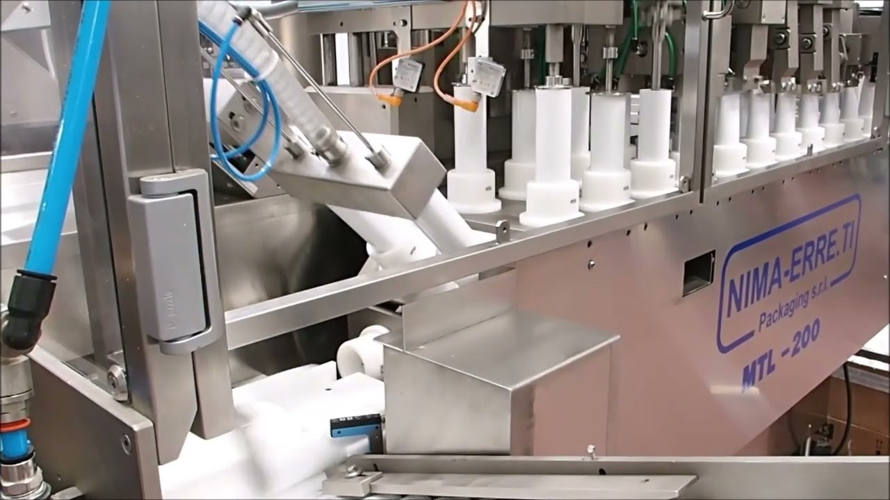 Envasadora de doble cabezal MTL 200 con alimentador Jumbo