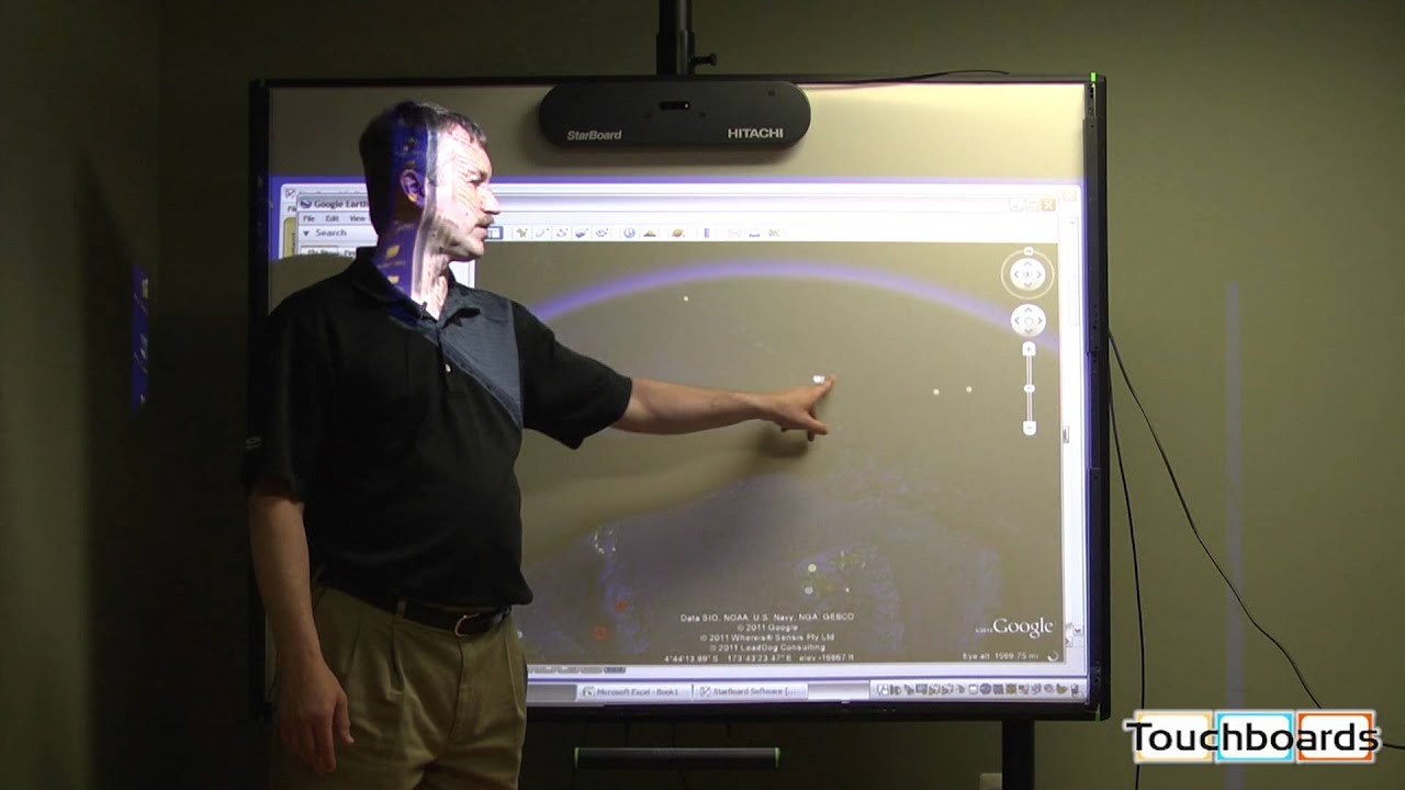 Google Earth On Hitachi LINK-EZ StarBoardLink Interactive Unit Review
