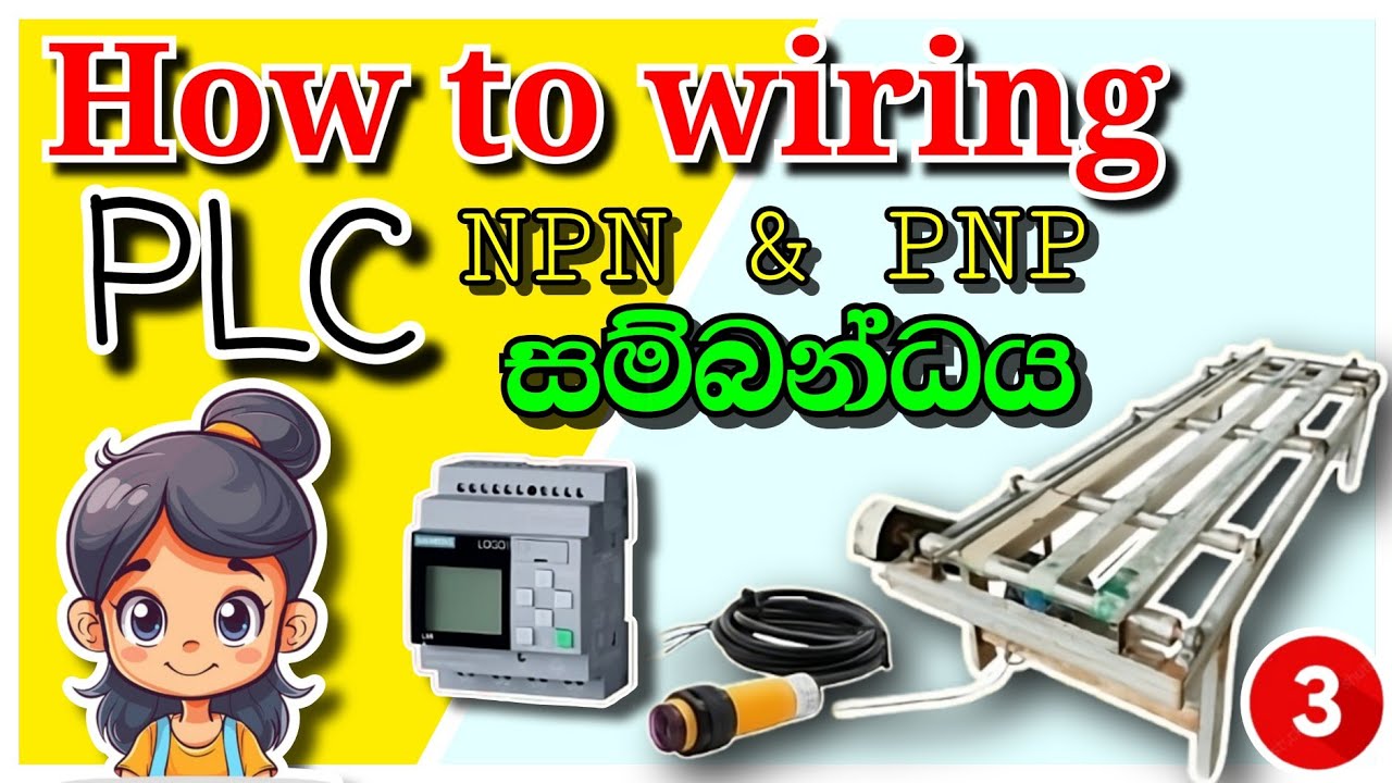 Plc wiring | How to wiring programmable Logic Control in සිංහල | Current sourcing & Sinking explain