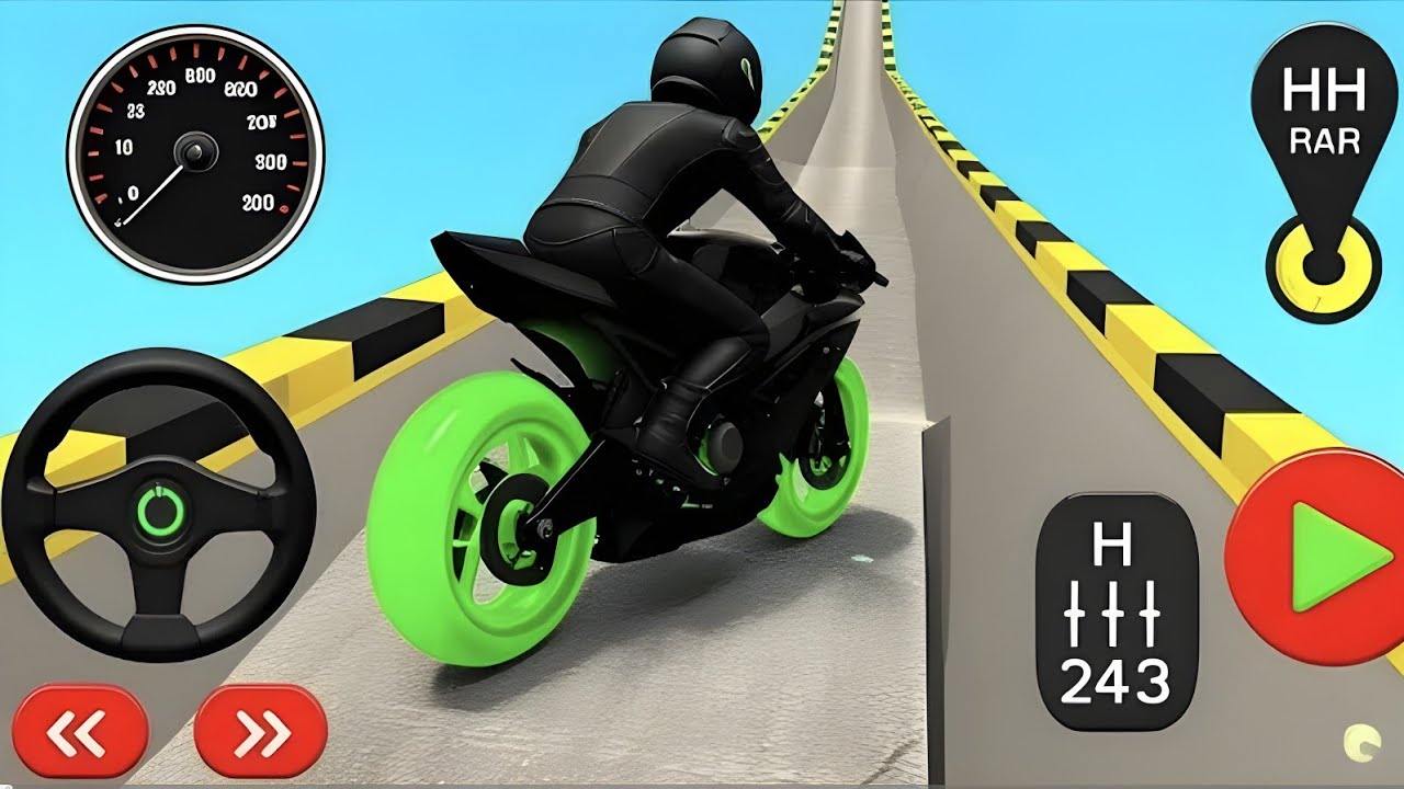 Crazy Mega Ramp Bike Stunt Racing 🏍️ | Impossible Tracks Racing | Android Gameplay