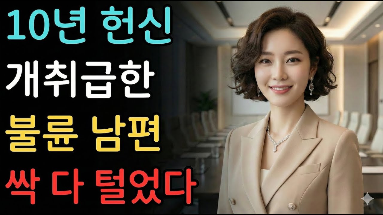 10년 헌신했더니 '집 지키는 개'라고? 7억 횡령한 남편과 상간녀, 빈털터리로 감옥 보낸 아내의 사이다 복수