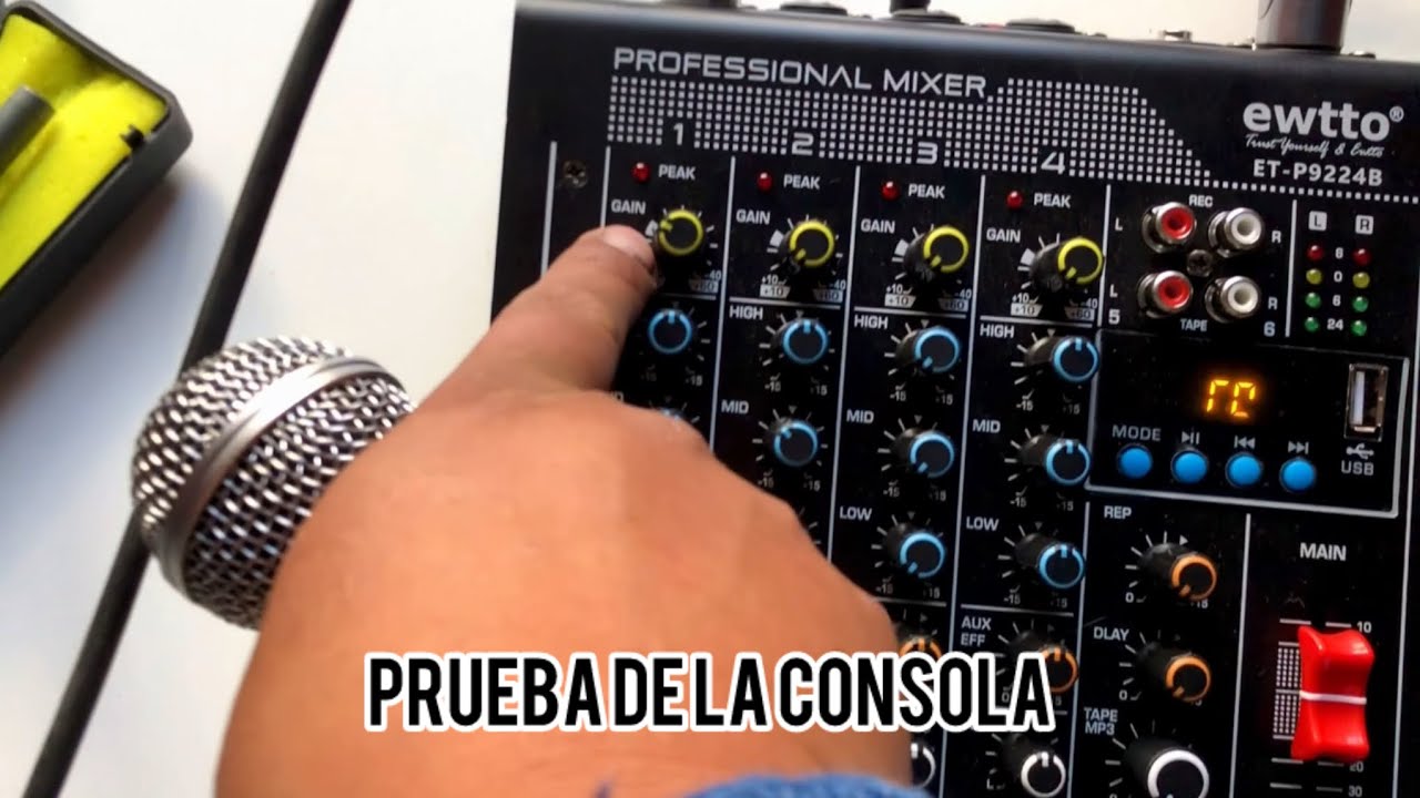 Consola ewtto de 4 canales prueba