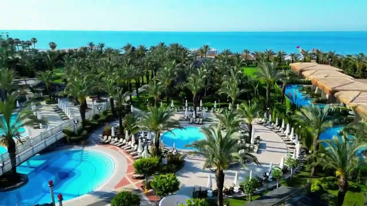 Royal Wings Hotel Lara Antalya Walkaround  with Drone nice Garden &Pool area☀️🇹🇷👍✅