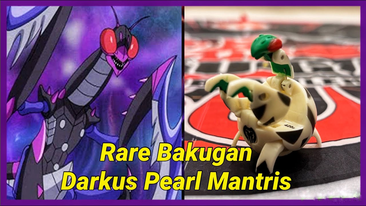 Rare Bakugan Darkus Pearl Mantris Review!