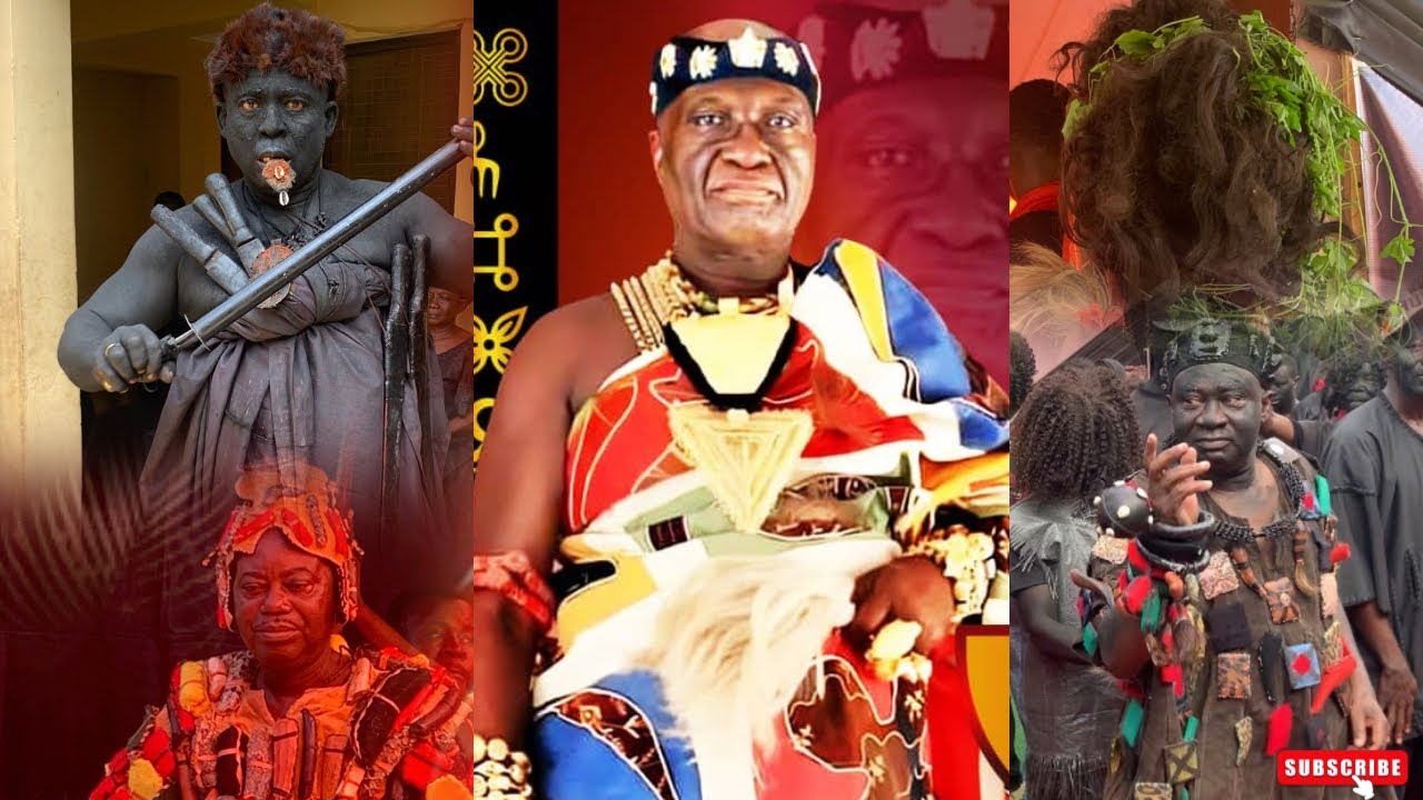 BECHEM OMANHENE FUNERAL RITES: Beautiful Cultural Celebration At Nana Fosu Gyeabour Akoto II Funeral