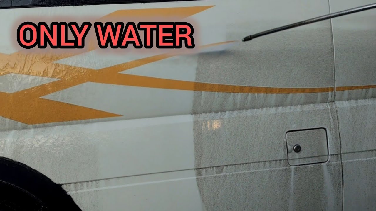 Satisfying Minibus Wash with Only Water | Deep Cleaning No Soap