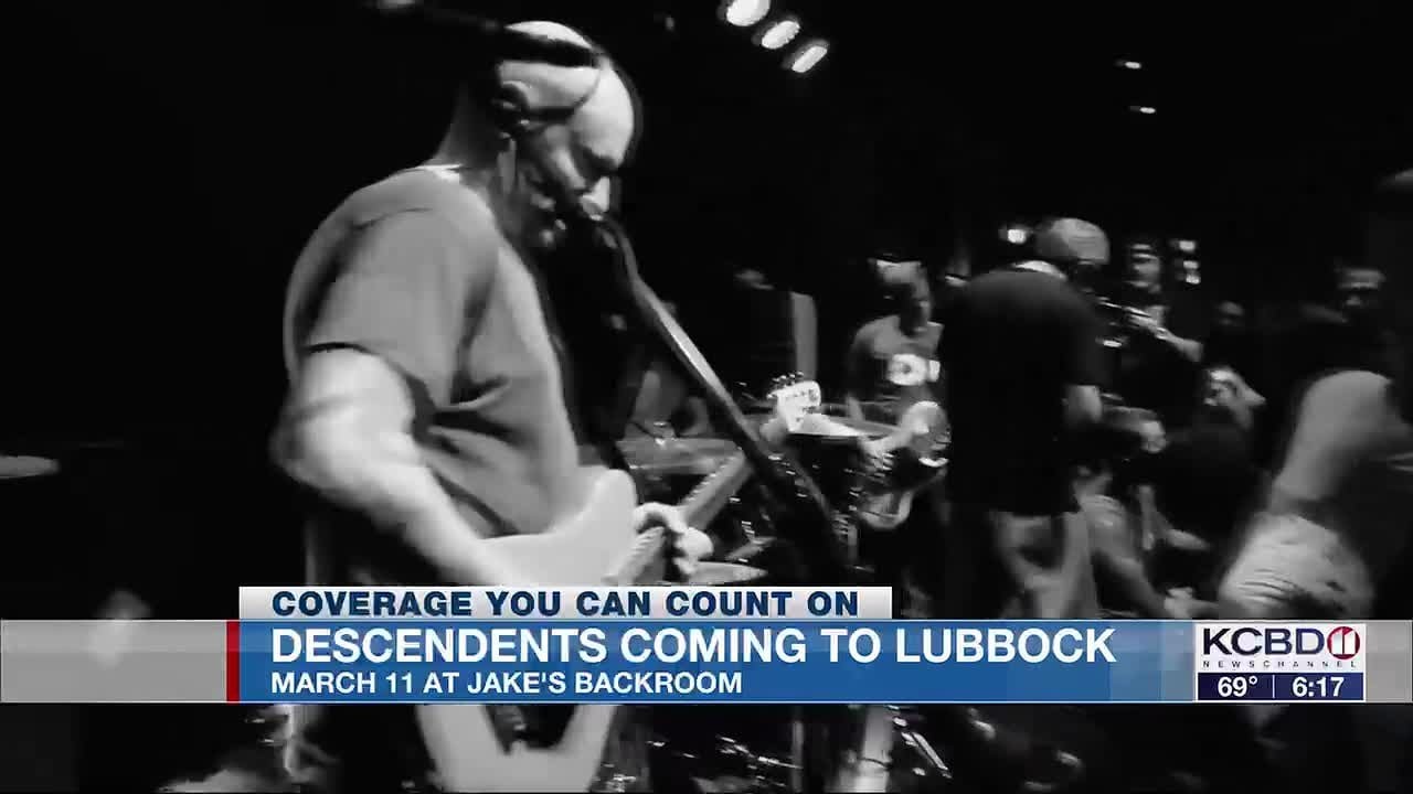 Legendary punk rock band Descendents performing in Lubbock, March 11