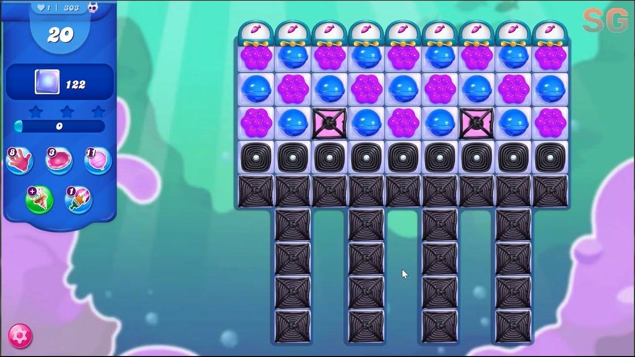 Candy Crush Saga Level 303 (No Boosters)
