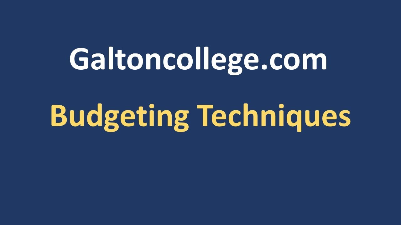 Budgeting Techniques