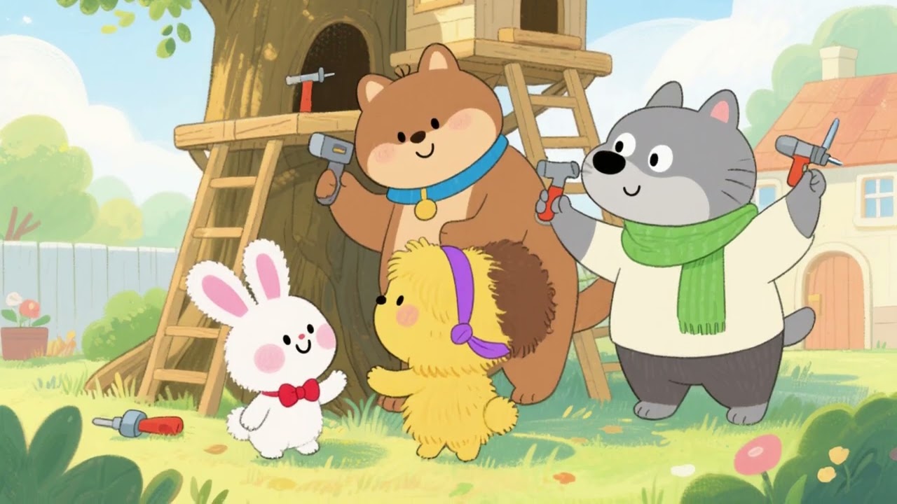 EP008《與朋友們蓋樹屋訣》一個人做不到的事，大家一起就可以！| 睡前故事 | 繪本故事 | 兒童故事 | 晚安故事 | 中文繪本故事 | Chinese Story