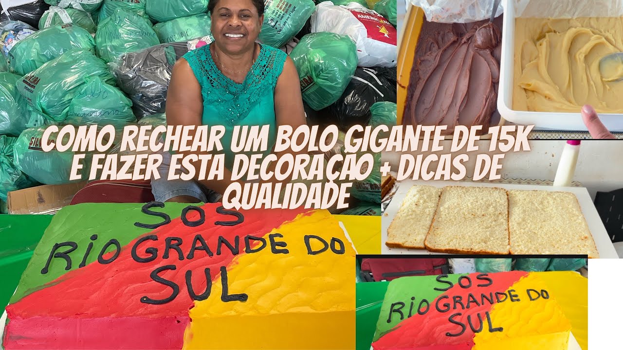Bolo gigante 15 kilos aprenda a rechear e decorar um bolo grande + dicas e quantidades usadas nele