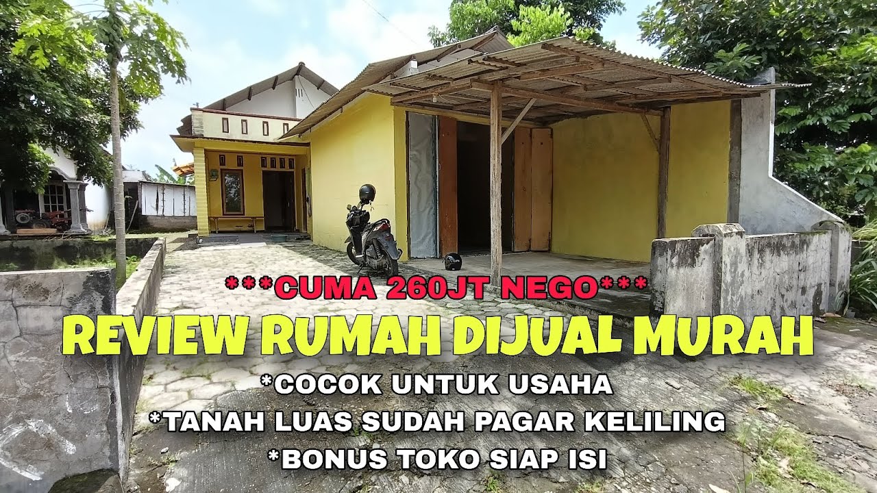 Review Rumah DIJUAL MURAH | Toko Siap untuk Usaha | Sisa Tanah Belakang Siap untuk Berternak dll