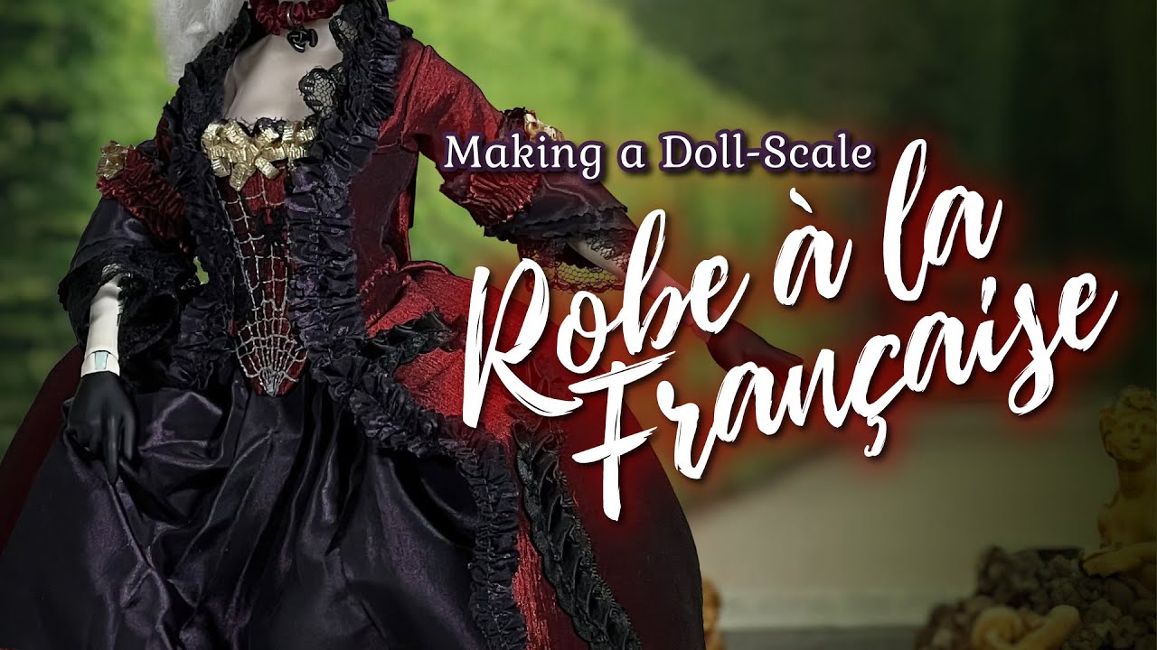 How to Make a Monster High Doll-sized Robe a la Française Gown! Book by@AbbyCox /@AmericanDuchess1