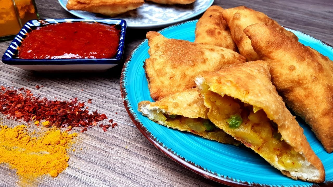 Samosa selber machen I Indische Teigtaschen mit würziger Kartoffelfüllung I Tutorial