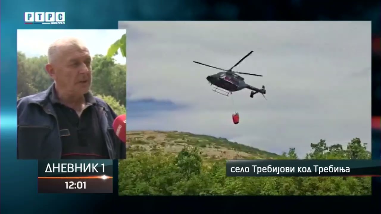 Požar u selu Trebijovi kod Trebinja i dalje aktivan