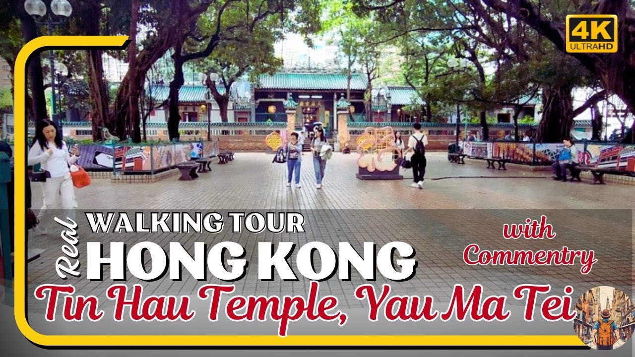 🚶&zwj;♂️Hong Kong Walking Tour: Tin Hau Temple,  Yau Ma Tei 🛕🔍